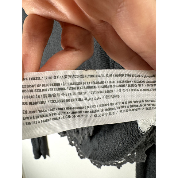 Abercrombie & Fitch Super Soft Net Knit Forest Fairy Grunge Whimsygoth Hoodie S - Picture 5 of 7